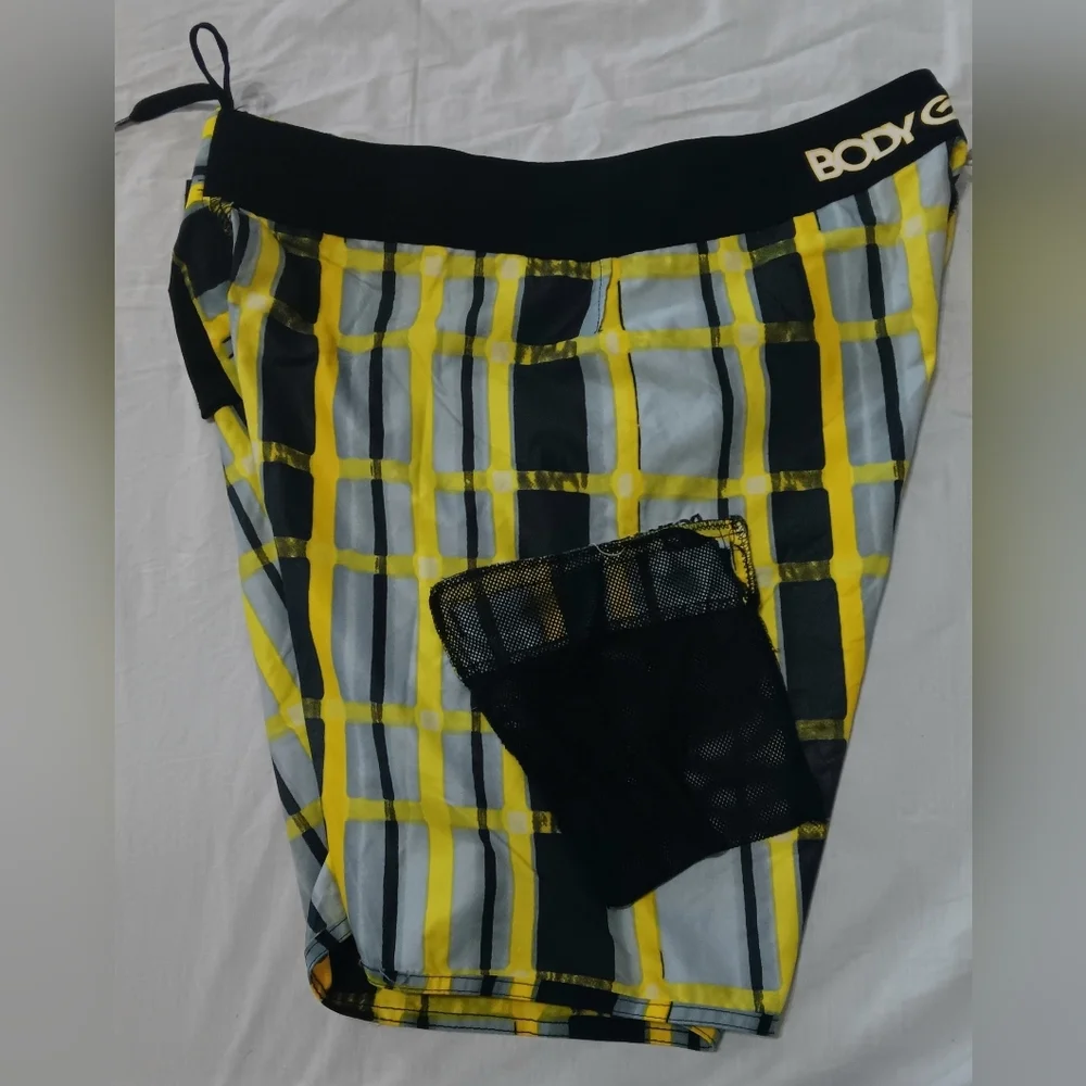BODY GLOVE Board Shorts w/ Zipper Pocket Colorful Surf Beach Vacation Jet Ski